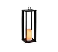 SIROCO-Lampe d'extérieur sans fils Ampoule rechargeable Métal H30cm Noir New Garden