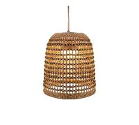 newgarden Positano Lampe suspendue portable sans fil et lampe d'extérieur avec 900 lumens LED chaude 3000K. Fabriquée en fibres naturelles avec batterie rechargeable.