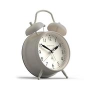 NEWGATE® Covent Garden réveil | Horloge Classique Iconique à Double Cloche | Gris | Chiffres faciles à lire | Idéal pour chevet, bureau ou étagère | Accessoire vintage contemporain pour chambre