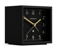 NEWGATE® Equinox Réveil | Alarme Moderne en Forme de Cube à Design | Cas Noir | Cadran Noir | Idéal pour la Table de Chevet, Le Bureau, l’étagère et la cheminée | Accessoire de Chambre