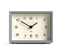 NEWGATE® Henry Horloge de Bureau | Design rectangulaire Contemporain | Gris Chic | des Mondes faciles à Lire | Style Moderne pour Bureau, Plateau, étagère ou Table de Chevet