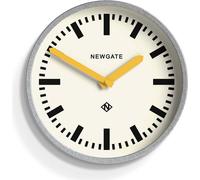 Newgate Luggage - horloge murale - Finition galvanisée avec aiguilles jaunes