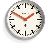 Newgate Luggage - horloge murale - Finition galvanisée avec aiguilles oranges