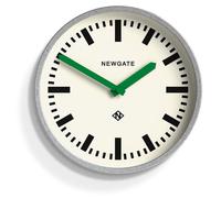 Newgate Luggage - horloge murale - Finition galvanisée avec aiguilles vertes