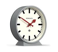 NEWGATE® M Horloge de Bureau du Chemin de Fer de Mantel | Conception Moderne d’Horloge Ronde de Gare | Grey | Style Contemporain pour Bureau, Table, étagère ou Table de Chevet