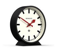 NEWGATE® M Horloge de Bureau du Chemin de Fer de Mantel | Conception Moderne d’Horloge Ronde de Gare | Noir | Style Contemporain pour Bureau, Table, étagère ou Table de Chevet
