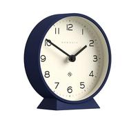NEWGATE® M Horloge de Bureau Mantel Echo | Conception Moderne de la Ronde | Bleu Marine | des nombres faciles à Lire | Style Contemporain pour Bureau, Table, étagère ou Table de Chevet