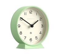 NEWGATE® M Horloge de Bureau Mantel Echo | Conception Moderne de la Ronde | Néo Vert Menthe | des nombres faciles à Lire | Style Contemporain pour Bureau, Table, étagère ou Table de Chevet
