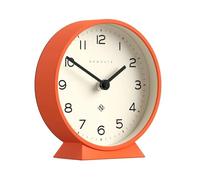 NEWGATE® M Horloge de Bureau Mantel Echo | Conception Moderne de la Ronde | Orange Citrouille | des nombres faciles à Lire | Style Contemporain pour Bureau, Table, étagère ou Table de Chevet
