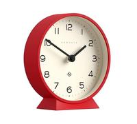 NEWGATE® M Horloge de Bureau Mantel Echo | Conception Moderne de la Ronde | Rouge | des nombres faciles à Lire | Style Contemporain pour Bureau, Table, étagère ou Table de Chevet
