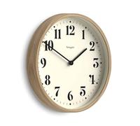 NEWGATE® Number Four Theatre Horloge Murale | Horloge Ronde Moderne | 30 cm | en Faux Bois | Nombres décoratifs | Idéal pour la Cuisine, Le Salon ou Le Bureau