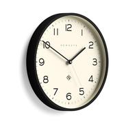 NEWGATE® Number Three Echo Horloge Murale | Horloge Ronde Moderne | 37cm | Noir | des nombres faciles à Lire | Idéal pour la Cuisine, Le Salon ou Le Bureau
