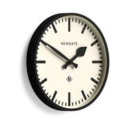 NEWGATE® Number Three Railway Horloge Murale | Horloge de Gare Moderne inspirée du rétro | 37cm | Noir | Cadran de marqueurs | Style du Milieu du siècle pour Cuisine, Salon ou Bureau