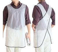 NEWGEM Tablier 100% étanche avec poches pour homme et femme - Pour laver la vaisselle, nettoyer les poissons, le travail de laboratoire, le toilettage des chiens, le jardinage, la peinture blanche