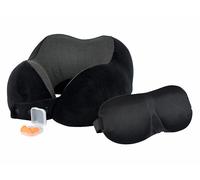 Newgen Medicals Coussin cervical à mémoire de forme avec masque de sommeil et bouchons d’oreille