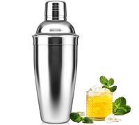 NewGF Shaker à cocktail, mélangeur de boisson de 750 ml avec passoire intégrée pour mélanger des boissons, margaritas, outil de mixage en acier inoxydable adapté aux débutants