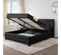 Newington lit coffre 140 x 190 cm noir