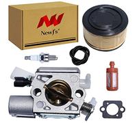 NewJ's Carburateur avec filtre à air - Kit de filtre à carburant pour tronçonneuse Stihl MS241 MS241C MS231 MS231C - Pièces de rechange pour tronçonneuse 1143 120 0617 C1Q-S233