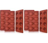 Newk Lot de 6 moules en silicone à 8 cavités en demi-sphères pour bombes de chocolat chaud, gâteaux, gelée, pudding, mousse