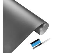 NewL Film Vinyle Auto Mat Gris Décoratif Auto-Adhésif 30 x 150 cm
