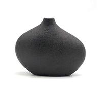 NEWQZ Vase décoratif en céramique, cérémonie du thé, Floral, Vase Zen en grès Naturel, Petit Vase à Fleurs pour décoration d'intérieur, Affichage de Table, H 10,9 cm