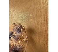 Newroom Papier Peint Intissé Cuivre Uni Brillant Métallisé Salon | reflets dorés, structure lin fine, motif carreaux, style glamour loft, décoration murale chambre, sans raccord