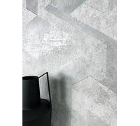 Newroom papier peint intissé gris effet béton brillant salon entrée | reflets métallisés changeants, surfaces géométriques style industriel, tapisserie loft, décoration murale, chambre bureau