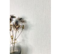 Newroom papier peint intissé gris uni aspect lin salon bureau | texture verticale et mate, blanc froid moderne épuré, décoration murale, tapisserie déco, chambre entrée couloir