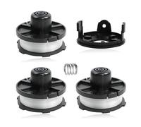 Newtic 3 Pièces Bobines de fil - Rechange pour Tondeuse à Gazon électrique, pour Tondeuse Makita 195858-1 196146-9, Avec 1 Capuchon et 1 Ressort pour Coupe