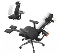 NEWTRAL MagicH-BPro Chaise Ergonomique avec Repose-pieds, Dossier et Appuie-tête Auto-Suivants, Soutien Lombaire Adaptatif