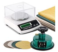 NEWTRY 1000g/0.01g GSM Balance électronique de précision Balance analytique digitale avec un disque ajustable échantillonneur Coupeur de tissu 100cm2 de 0-2mm, pour le textile, les tissus, le papier
