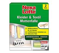 Nexa Lotte Lot de Pièges à Mites Insecticide Libre Oracal Toutes Les Mites pour abfangen des Robes de vêtements, Tapis, Les Meubles, Rideaux, Matelas et Autres Textiles, 2 pièges