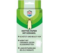 Nexa Lotte Papier anti-mites au géraniol, 1 bande de protection longue durée contre les mites des vêtements, avec parfum floral