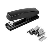 Nexaflow Agrafeuse Avec 1000 Agrafes Et Dégrafeur,25 Feuilles,Noir | Agrafeuse de bureau 25 feuilles table universelle agrafeuse 24/6 stapler Pour la compilation des données ,Bureau Et Maison