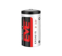 NEXAVKPR 19000MAh ER34615 Pile Primaire Non Rechargeable 3.6V | Capacité de 19 000 mAh, chimie au lithium chlorure de thionyle, cellule d'alimentation primaire non rechargeable, 1 batterie