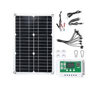 NEXAVKPR Ensemble de panneaux solaires 20 W avec contrôleur, A | Surfaces monocristallines et ports de sortie USB pour le camping en plein air