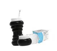 NEXAVKPR Friendly Bidet pliable pour femme 600 ml Noir | Design pliable, grande capacité, facile à transporter et à ranger, hygiène féminine, nettoyage quotidien, usage domestique
