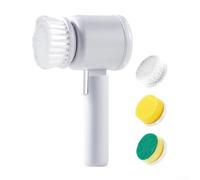 Nexbrill Brosse à vaisselle électrique rechargeable, outil de nettoyage automatique pour casseroles, poêles, chaussures, étanche, multifonction, blanc (blanc)