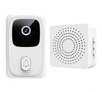 Nexbrill Interphone vidéo WiFi Smart Doorbell avec deux voies, détection de mouvement pour la sécurité de la maison, longue durée de vie de la batterie jusqu'à 3 mois, design sans fil 11,6 x 9,4 x 4,4