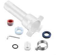 Nexbrill Kit d'adaptateur 4 en 1 pour tuyau en cuivre et fileté de 1,27 cm, kit de réparation de bec en plastique étanche avec embout d'extension