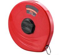 Nexbrill Mètre ruban en fibre de verre 10 m à double échelle métrique pour impérial étanche flexible pour couture, construction, bricolage, étui compact vert (rouge 30)