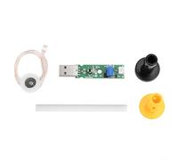 Nexbrill Module humidificateur USB DC 5 V DIY Kit pilote atomiseur PCB Board Intelligent Sécurité Arrêt 3 Modes Métal Plastique pour Maison Bureau (Noir)