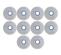 Nexbrill Serpillères pour Dreame X60 Max : chiffons rotatifs réutilisables en nylon composite, lavables en machine, pour sols durs et tapis, lot de 6 ou 10 accessoires de rechange (10 pièces)