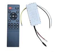 Nexbrill Télécommande pour ventilateur avec récepteur, gradation progressive et conversion de fréquence à 6 vitesses, contrôleur infrarouge CA 110-265 V pour ventilateurs de plafond, pilote LED inclus
