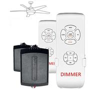 Nexete Kit de télécommande universelle pour ventilateur de plafond, variateur de lumière, vitesse du ventilateur, télécommande sans fil et récepteur de petite taille pour Hampton Bay Harbor Breeze