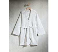 Next Grey Textured Dressing Gown Grey M (EU 40-42)