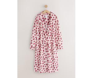 Next Pink Heart Cosy Lightweight Dressing Gown Pink Heart M (EU 40-42)