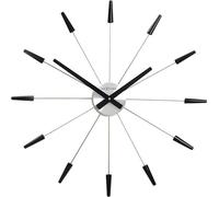 NeXtime - 2610ZW - Horloge Murale - 58cm - noir - Plug Inn