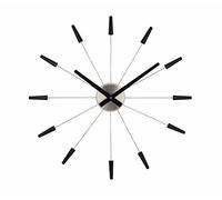 NeXtime - 2610ZW - Horloge Murale - 58cm - noir - Plug Inn
