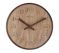 NeXtime - 3096BR - Horloge Murale - 35cm - marron - Wood Wood Medium